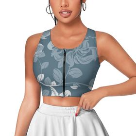 AILLOSA Activewear 3D Baskılı Desen YH-309 Askılı Kadın Atlet
