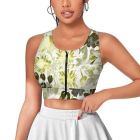 AILLOSA Activewear 3D Baskılı Desen YH-316 Askılı Kadın Atlet