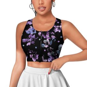 AILLOSA Activewear 3D Baskılı Desen YH-317 Askılı Kadın Atlet