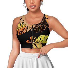 AILLOSA Activewear 3D Baskılı Desen YH-323 Askılı Kadın Atlet