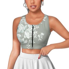 AILLOSA Activewear 3D Baskılı Desen YH-327 Askılı Kadın Atlet