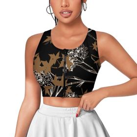AILLOSA Activewear 3D Baskılı Desen YH-331 Askılı Kadın Atlet