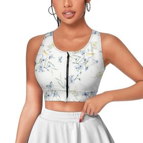 AILLOSA Activewear 3D Baskılı Desen YH-334 Askılı Kadın Atlet