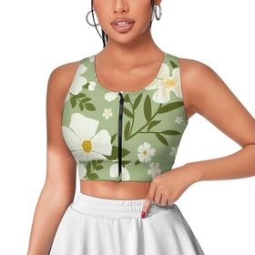 AILLOSA Activewear 3D Baskılı Desen YH-335 Askılı Kadın Atlet