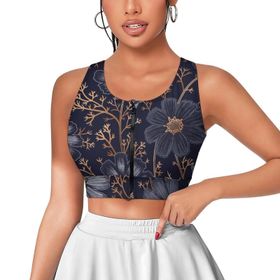 AILLOSA Activewear 3D Baskılı Desen YH-337 Askılı Kadın Atlet