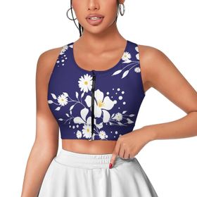 AILLOSA Activewear 3D Baskılı Desen YH-341 Askılı Kadın Atlet