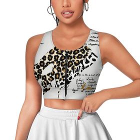 AILLOSA Activewear 3D Baskılı Desen YH-344 Askılı Kadın Atlet