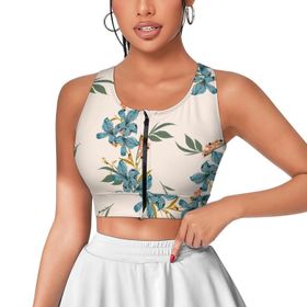 AILLOSA Activewear 3D Baskılı Desen YH-345 Askılı Kadın Atlet