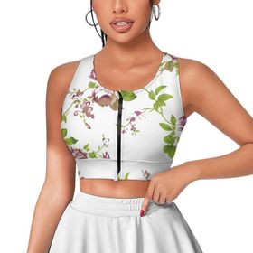 AILLOSA Activewear 3D Baskılı Desen YH-346 Askılı Kadın Atlet