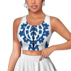 AILLOSA Activewear 3D Baskılı Desen YH-35 Askılı Kadın Atlet