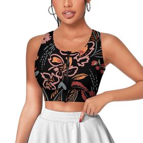 AILLOSA Activewear 3D Baskılı Desen YH-350 Askılı Kadın Atlet