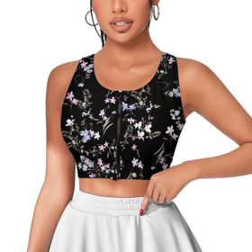 AILLOSA Activewear 3D Baskılı Desen YH-353 Askılı Kadın Atlet