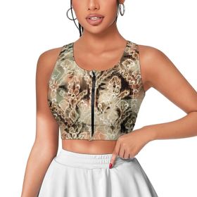 AILLOSA Activewear 3D Baskılı Desen YH-355 Askılı Kadın Atlet