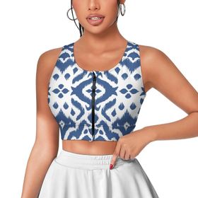 AILLOSA Activewear 3D Baskılı Desen YH-36 Askılı Kadın Atlet