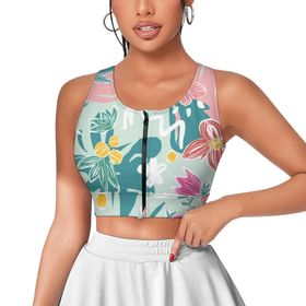 AILLOSA Activewear 3D Baskılı Desen YH-365 Askılı Kadın Atlet