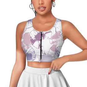 AILLOSA Activewear 3D Baskılı Desen YH-375 Askılı Kadın Atlet