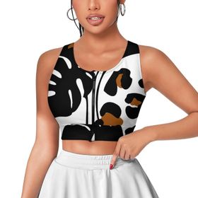 AILLOSA Activewear 3D Baskılı Desen YH-378 Askılı Kadın Atlet
