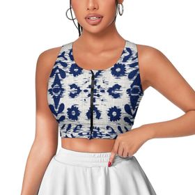 AILLOSA Activewear 3D Baskılı Desen YH-38 Askılı Kadın Atlet