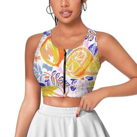 AILLOSA Activewear 3D Baskılı Desen YH-384 Askılı Kadın Atlet