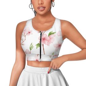 AILLOSA Activewear 3D Baskılı Desen YH-388 Askılı Kadın Atlet
