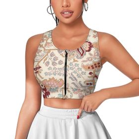 AILLOSA Activewear 3D Baskılı Desen YH-395 Askılı Kadın Atlet