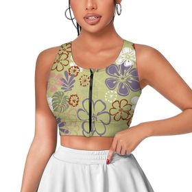 AILLOSA Activewear 3D Baskılı Desen YH-403 Askılı Kadın Atlet