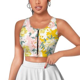 AILLOSA Activewear 3D Baskılı Desen YH-407 Askılı Kadın Atlet