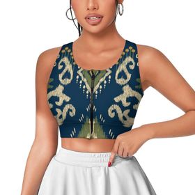 AILLOSA Activewear 3D Baskılı Desen YH-41 Askılı Kadın Atlet
