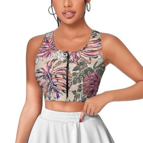 AILLOSA Activewear 3D Baskılı Desen YH-412 Askılı Kadın Atlet
