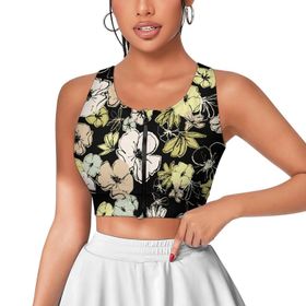 AILLOSA Activewear 3D Baskılı Desen YH-415 Askılı Kadın Atlet