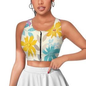AILLOSA Activewear 3D Baskılı Desen YH-419 Askılı Kadın Atlet