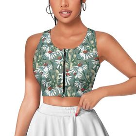 AILLOSA Activewear 3D Baskılı Desen YH-420 Askılı Kadın Atlet