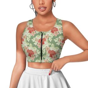 AILLOSA Activewear 3D Baskılı Desen YH-422 Askılı Kadın Atlet