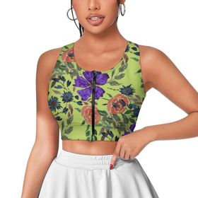AILLOSA Activewear 3D Baskılı Desen YH-425 Askılı Kadın Atlet
