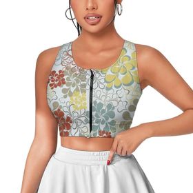 AILLOSA Activewear 3D Baskılı Desen YH-427 Askılı Kadın Atlet