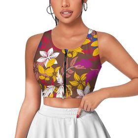 AILLOSA Activewear 3D Baskılı Desen YH-429 Askılı Kadın Atlet