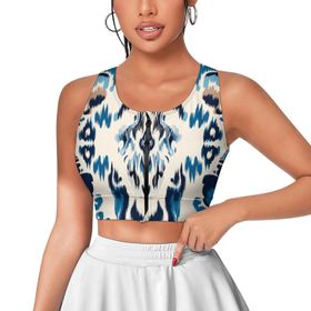 AILLOSA Activewear 3D Baskılı Desen YH-43 Askılı Kadın Atlet