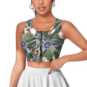 AILLOSA Activewear 3D Baskılı Desen YH-431 Askılı Kadın Atlet