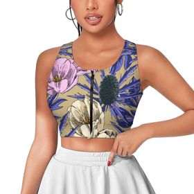 AILLOSA Activewear 3D Baskılı Desen YH-436 Askılı Kadın Atlet