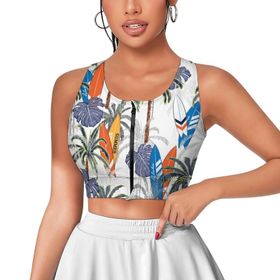 AILLOSA Activewear 3D Baskılı Desen YH-437 Askılı Kadın Atlet