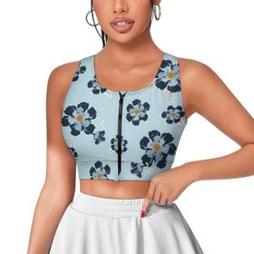 AILLOSA Activewear 3D Baskılı Desen YH-439 Askılı Kadın Atlet