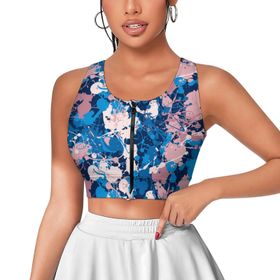 AILLOSA Activewear 3D Baskılı Desen YH-441 Askılı Kadın Atlet