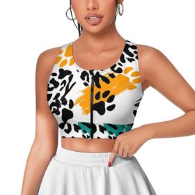 AILLOSA Activewear 3D Baskılı Desen YH-444 Askılı Kadın Atlet