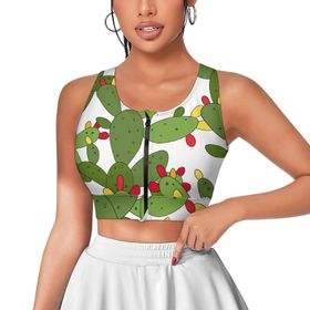 AILLOSA Activewear 3D Baskılı Desen YH-445 Askılı Kadın Atlet