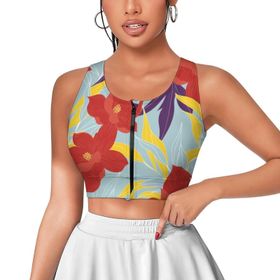 AILLOSA Activewear 3D Baskılı Desen YH-447 Askılı Kadın Atlet