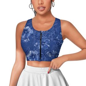 AILLOSA Activewear 3D Baskılı Desen YH-449 Askılı Kadın Atlet