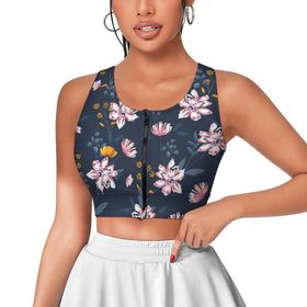 AILLOSA Activewear 3D Baskılı Desen YH-454 Askılı Kadın Atlet