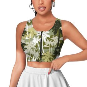 AILLOSA Activewear 3D Baskılı Desen YH-460 Askılı Kadın Atlet