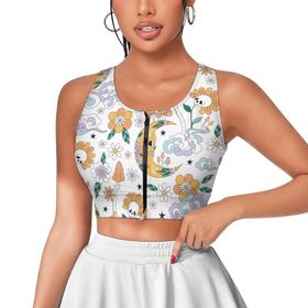 AILLOSA Activewear 3D Baskılı Desen YH-461 Askılı Kadın Atlet