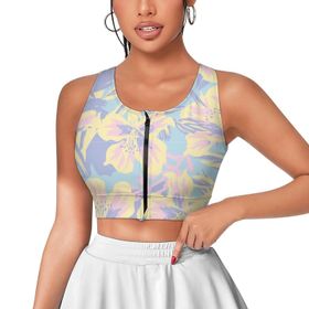 AILLOSA Activewear 3D Baskılı Desen YH-464 Askılı Kadın Atlet